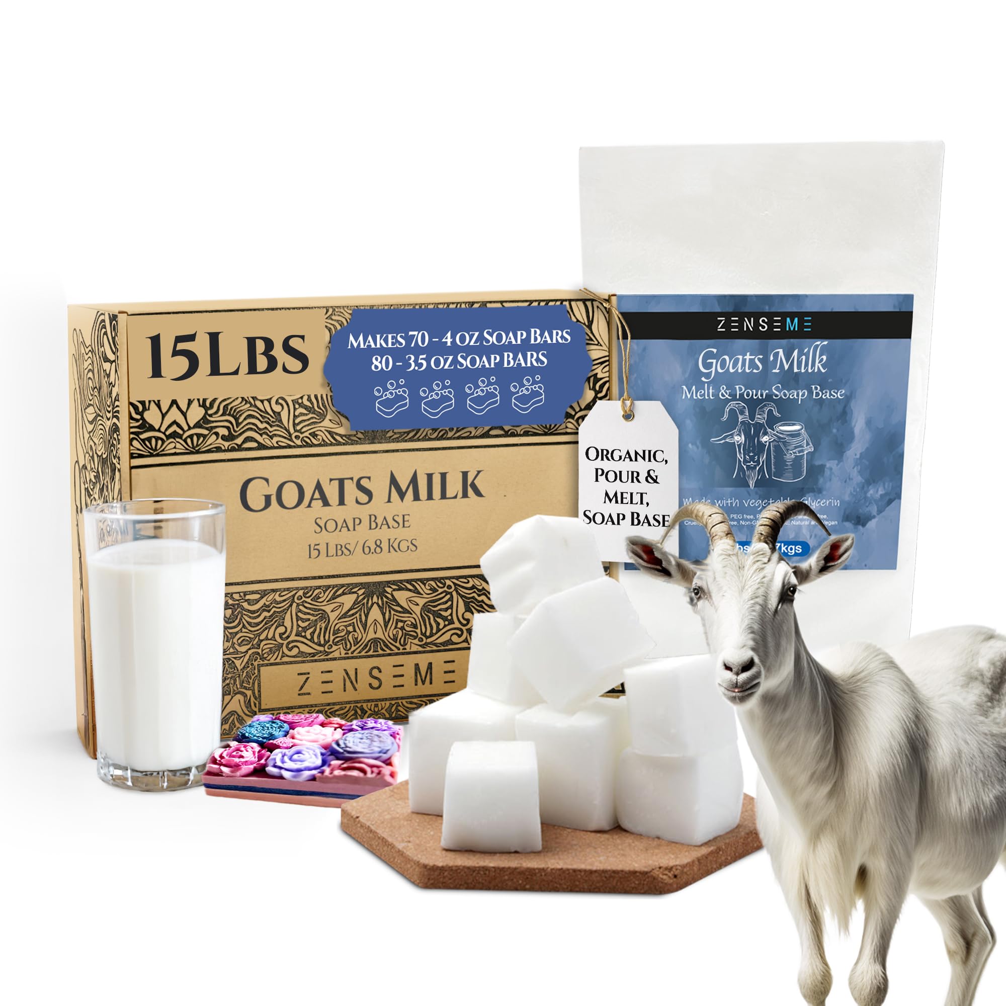 ZenseMe Goat Milk Soap Base 