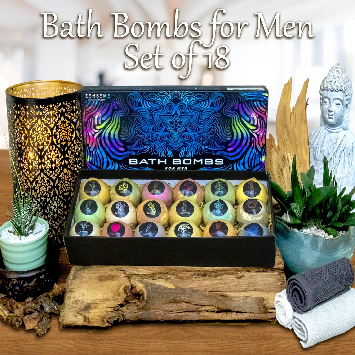 Bath Bombs for Men – 26 Scented Organic Handmade Bath Bombs
