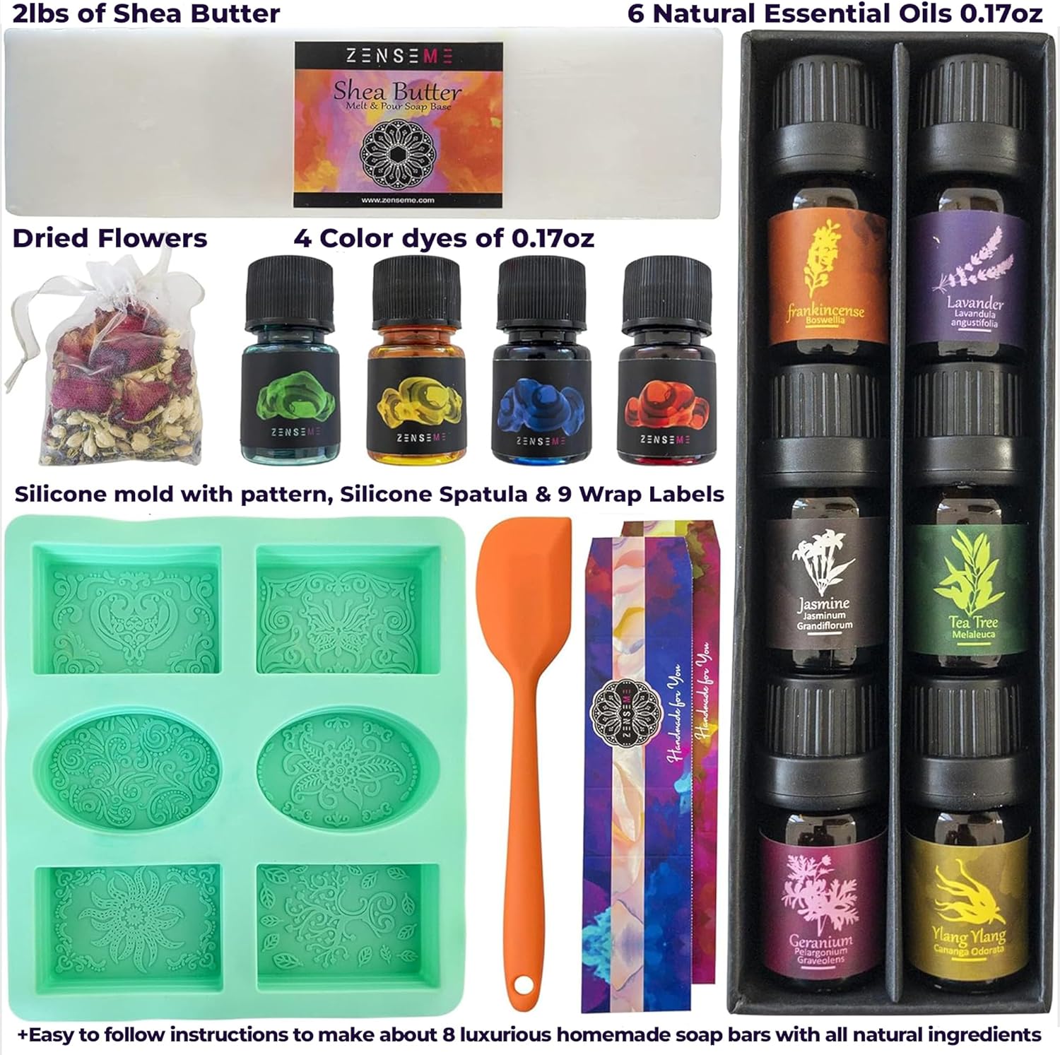 ZenseMe Goat Milk Base for Soap - Soap Making Kit for Adults