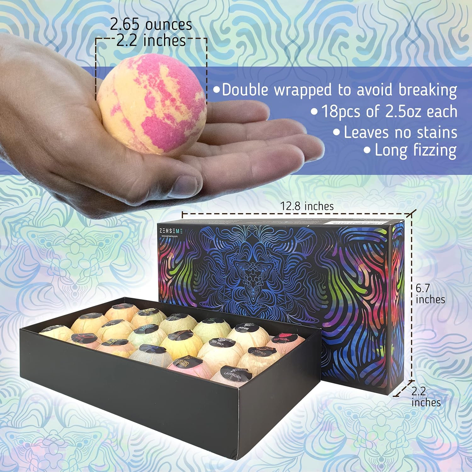 Bath Bombs for Men – 26 Scented Organic Handmade Bath Bombs
